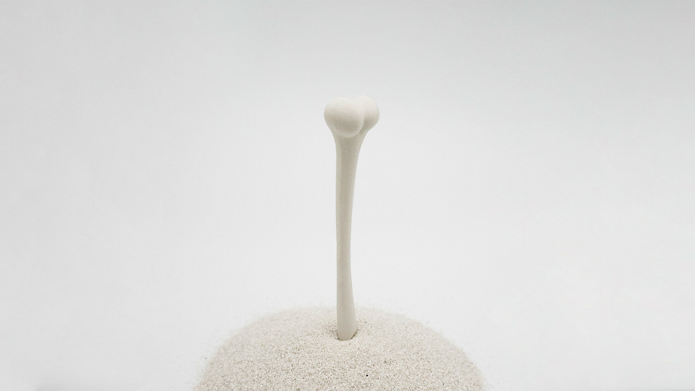 Bone fork，ceramics，white，concept，