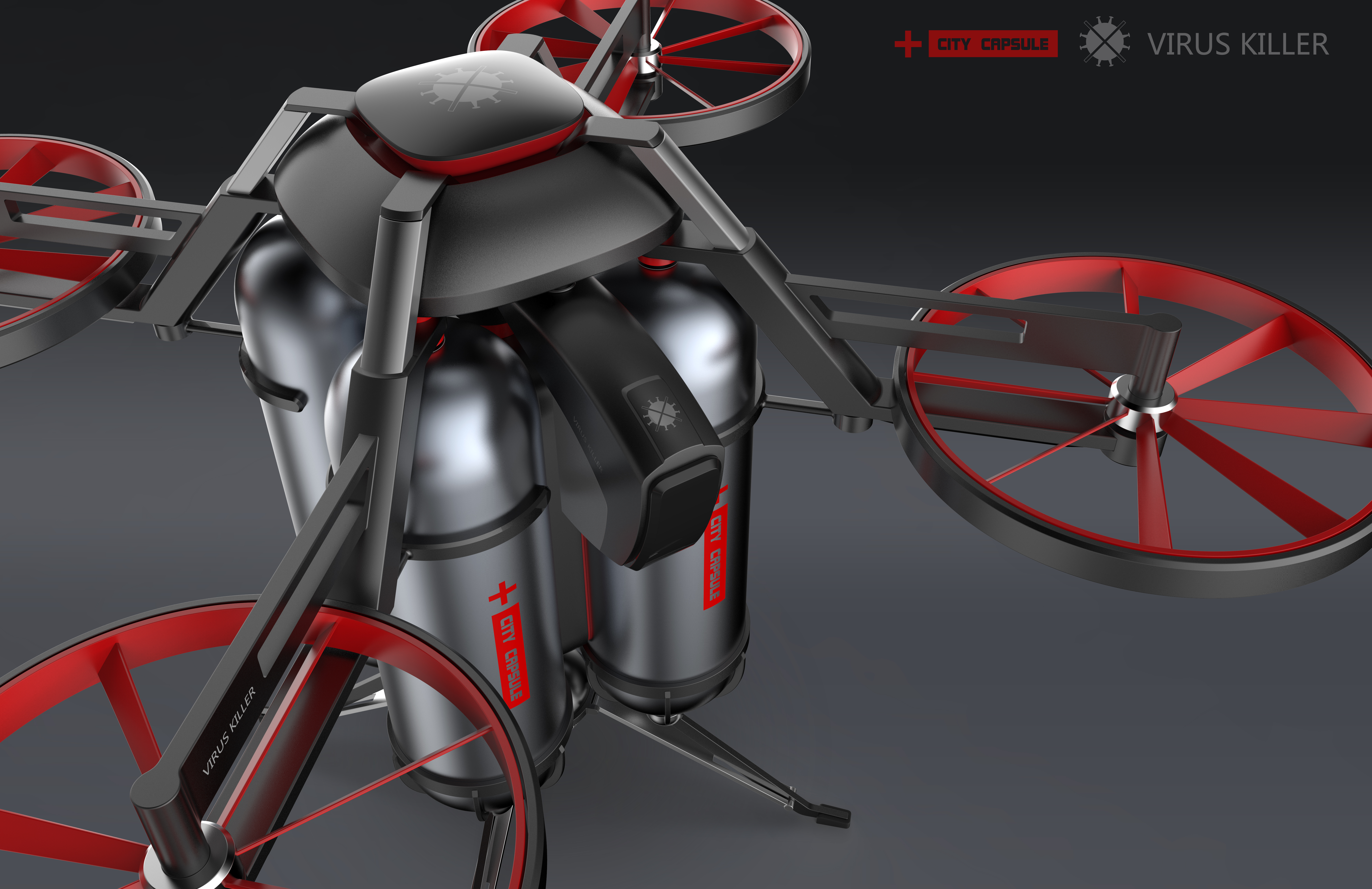 Appearance design，Aerocraft，intelligence，novel coronavirus，concept，UAV，