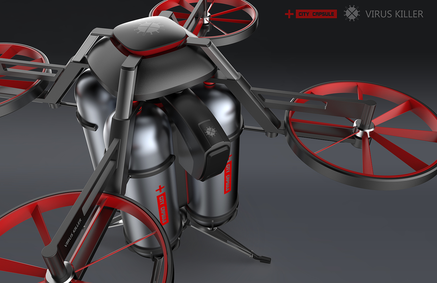 Appearance design，Aerocraft，intelligence，novel coronavirus，concept，UAV，