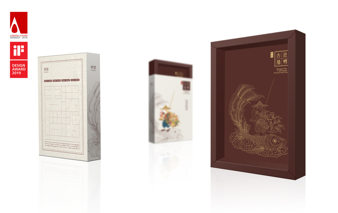 Zeng Ling，Moment creativity，Suddenly, the ancient French cured duck，packing design，Food packaging，Chinese style，