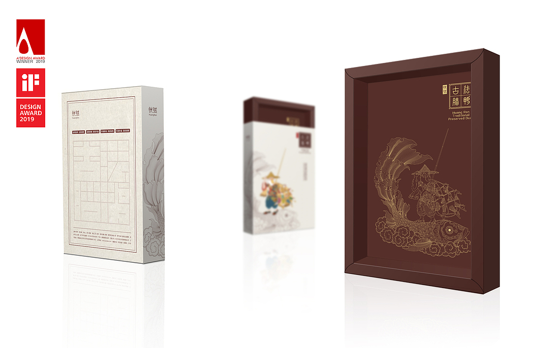 Zeng Ling，Moment creativity，Suddenly, the ancient French cured duck，packing design，Food packaging，Chinese style，