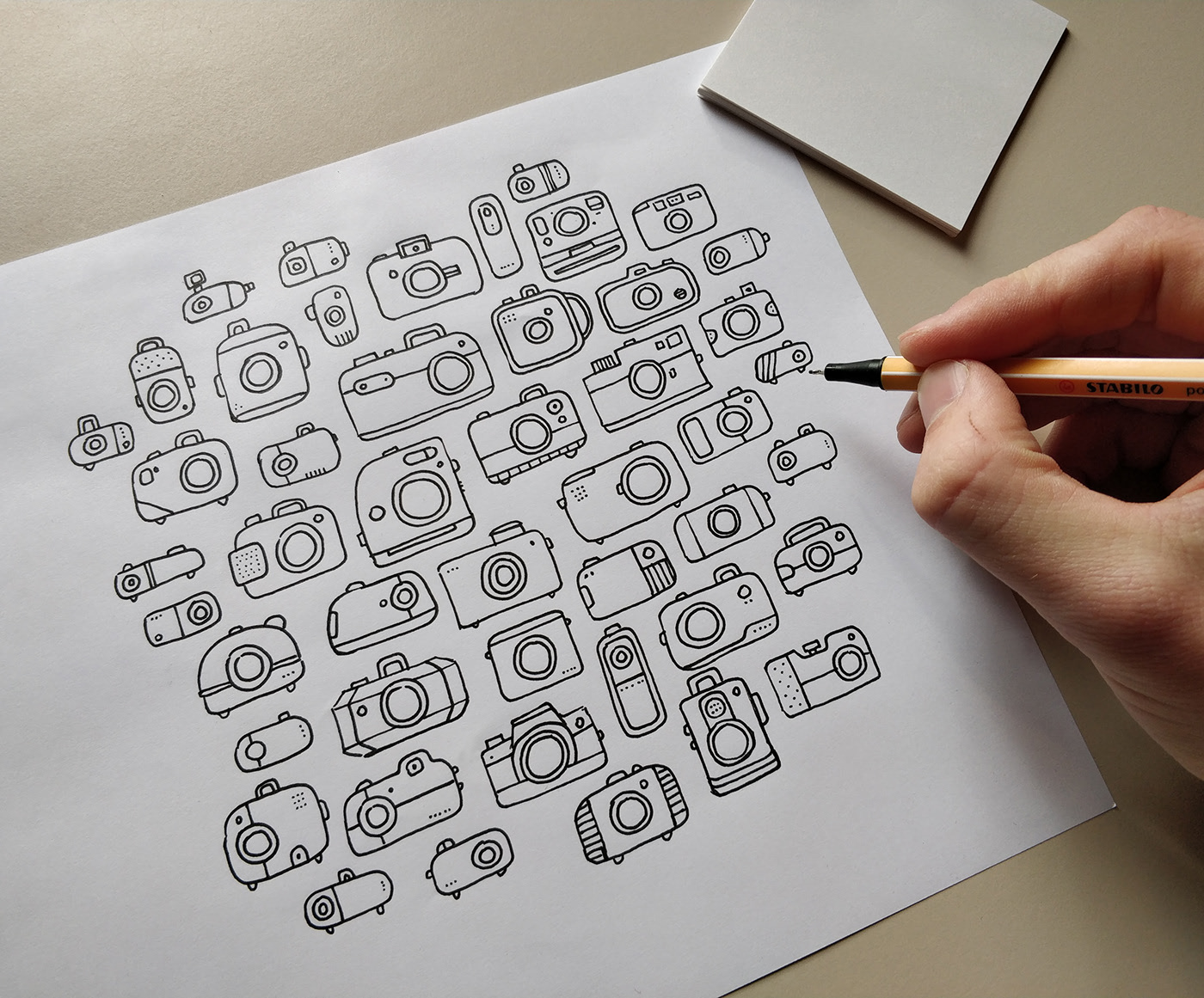 Hand drawn，sketch，painting，color，Marius Kindler，