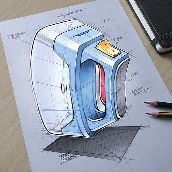 Hand drawn，sketch，painting，color，Marius Kindler，