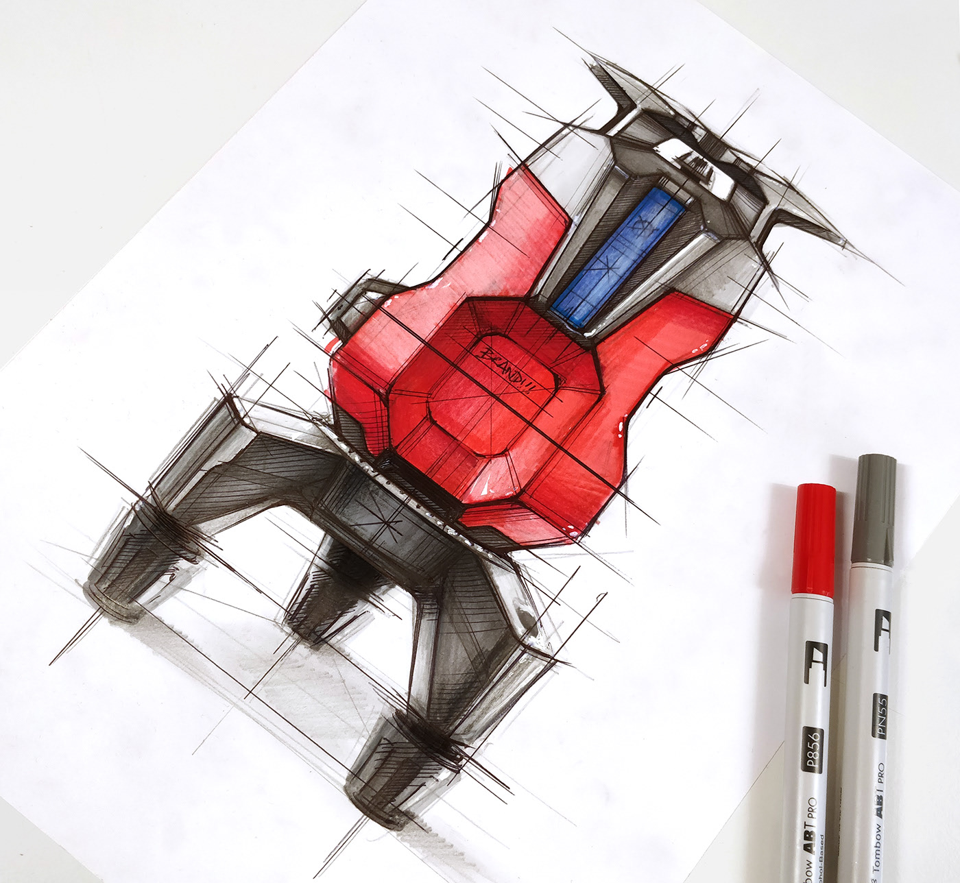 Hand drawn，sketch，painting，color，Marius Kindler，