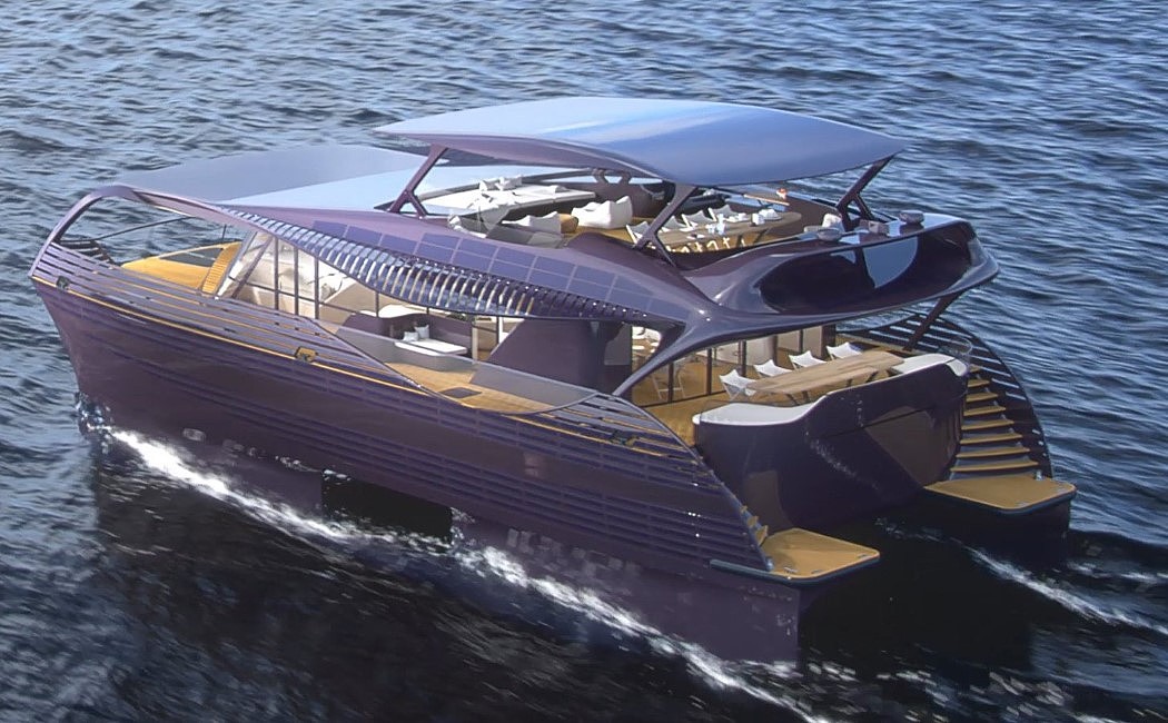 yacht，Electric，solar energy，