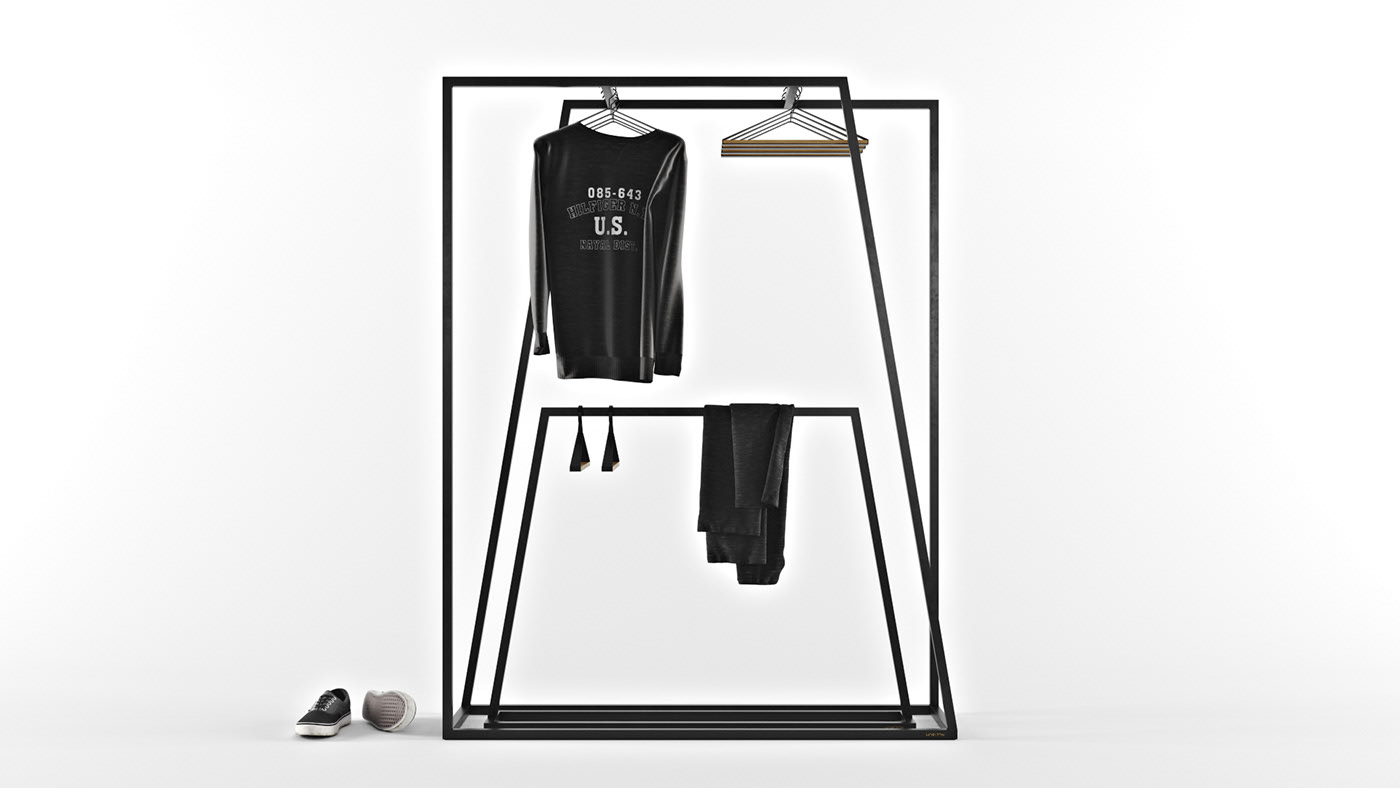 horizon，coat hanger，black，