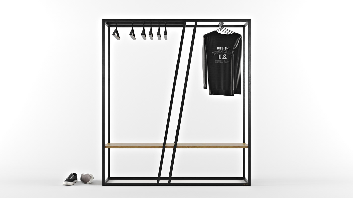 horizon，coat hanger，black，