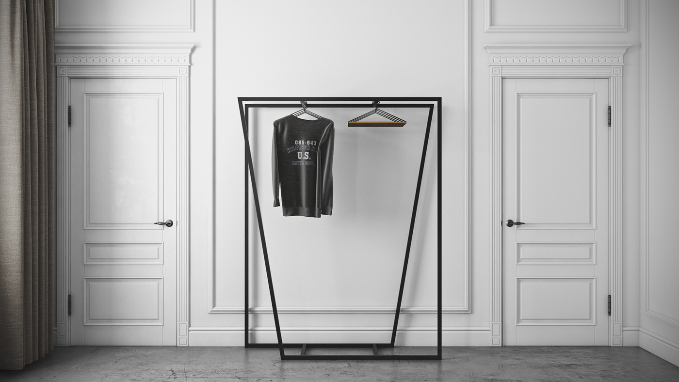 horizon，coat hanger，black，