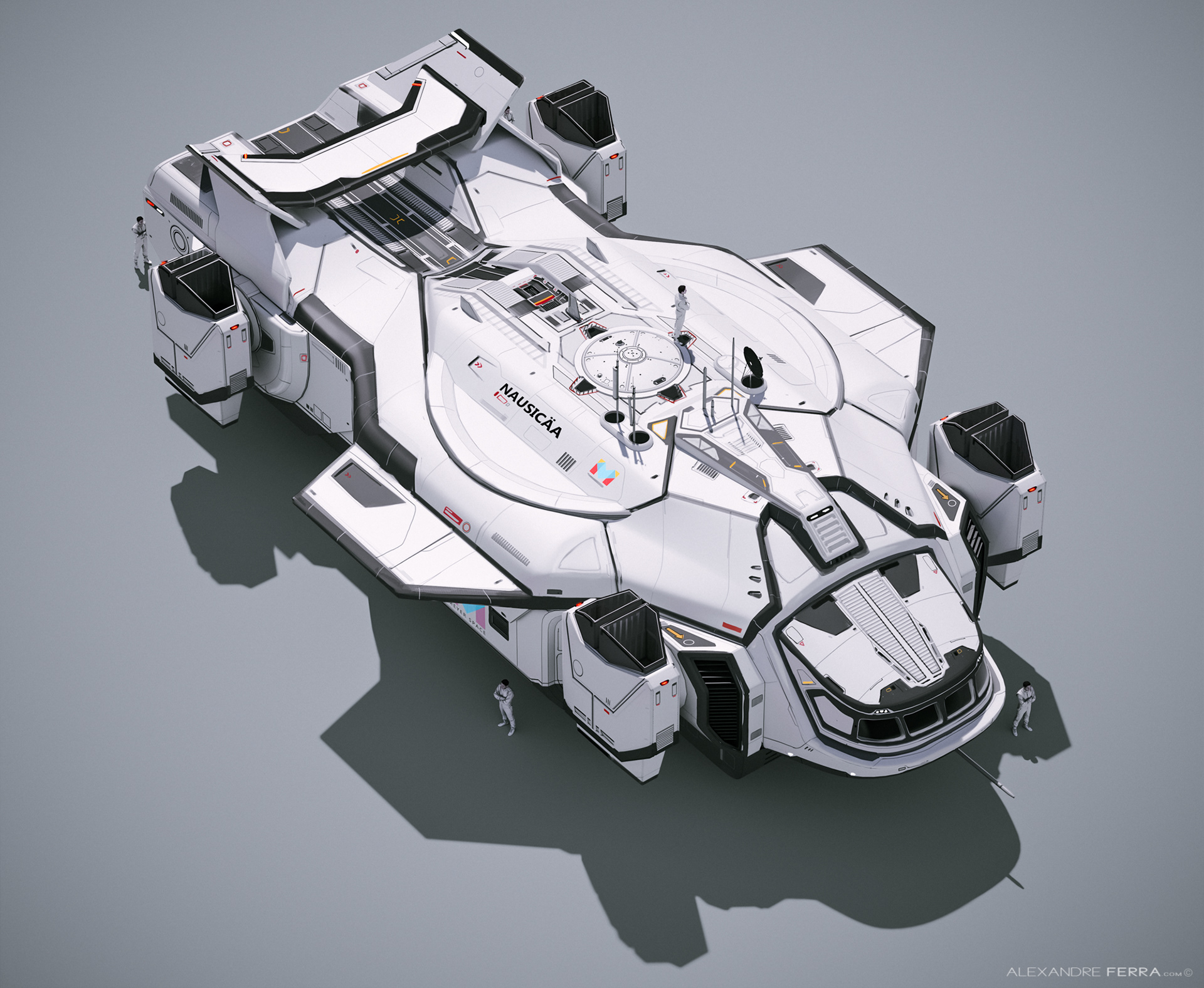 airship，Film and television model，three-dimensional model，white，Nausicaa Spaceship，