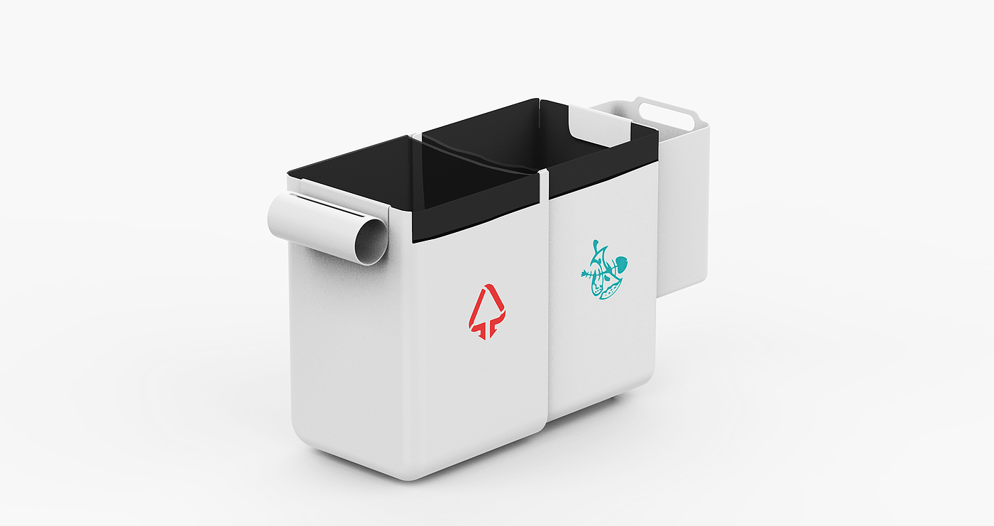 trash can，classification，portable，Classified trash can，