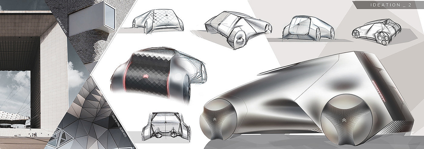 未来，手绘，概念，汽车，