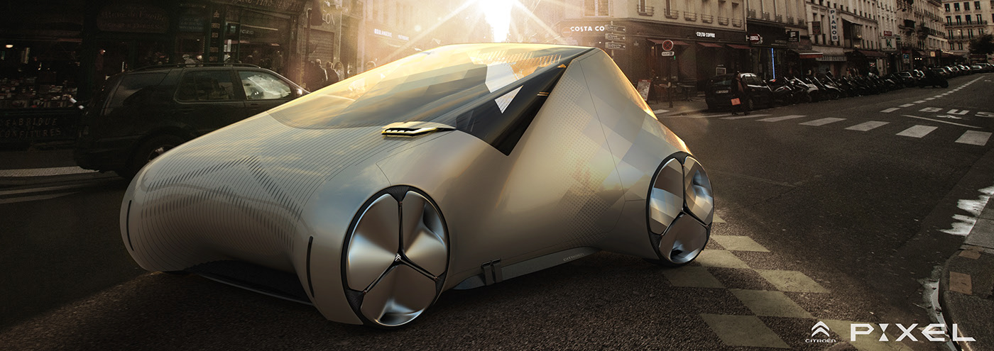 future，Hand drawn，concept，automobile，