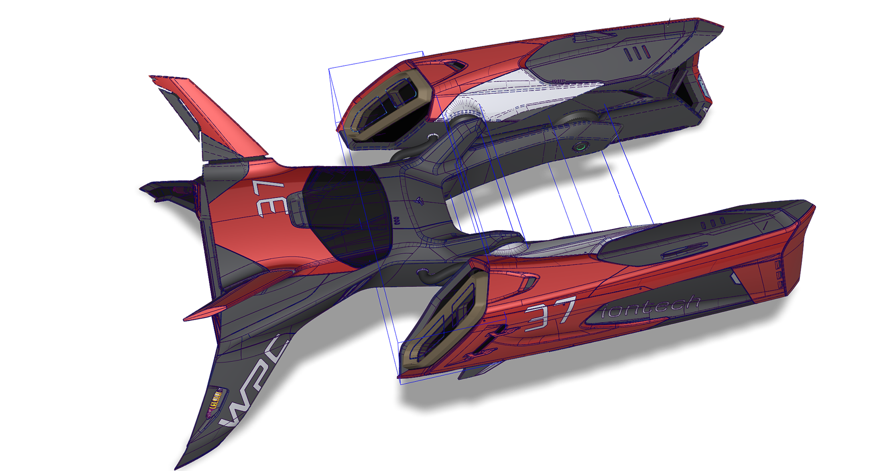 Flight Mode，gules，automobile，racing，Pod Racer，conceptual design，