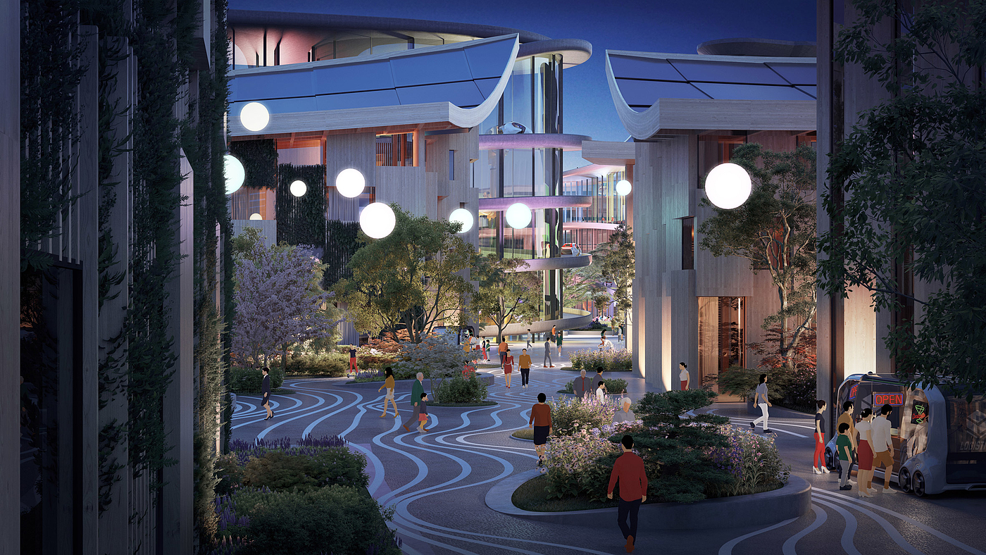 Architectural design，Toyota，weave City，
