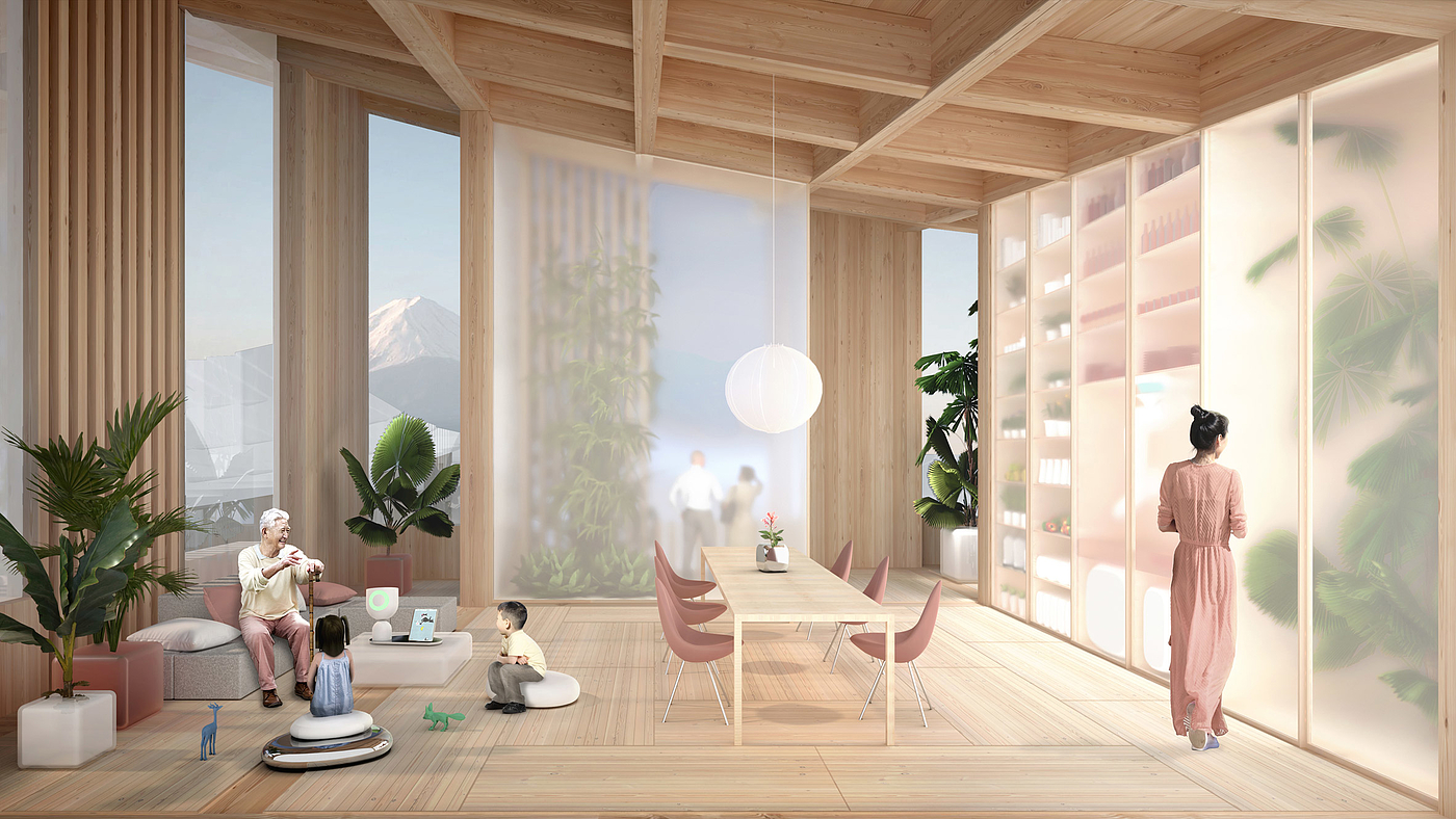 Architectural design，Toyota，weave City，