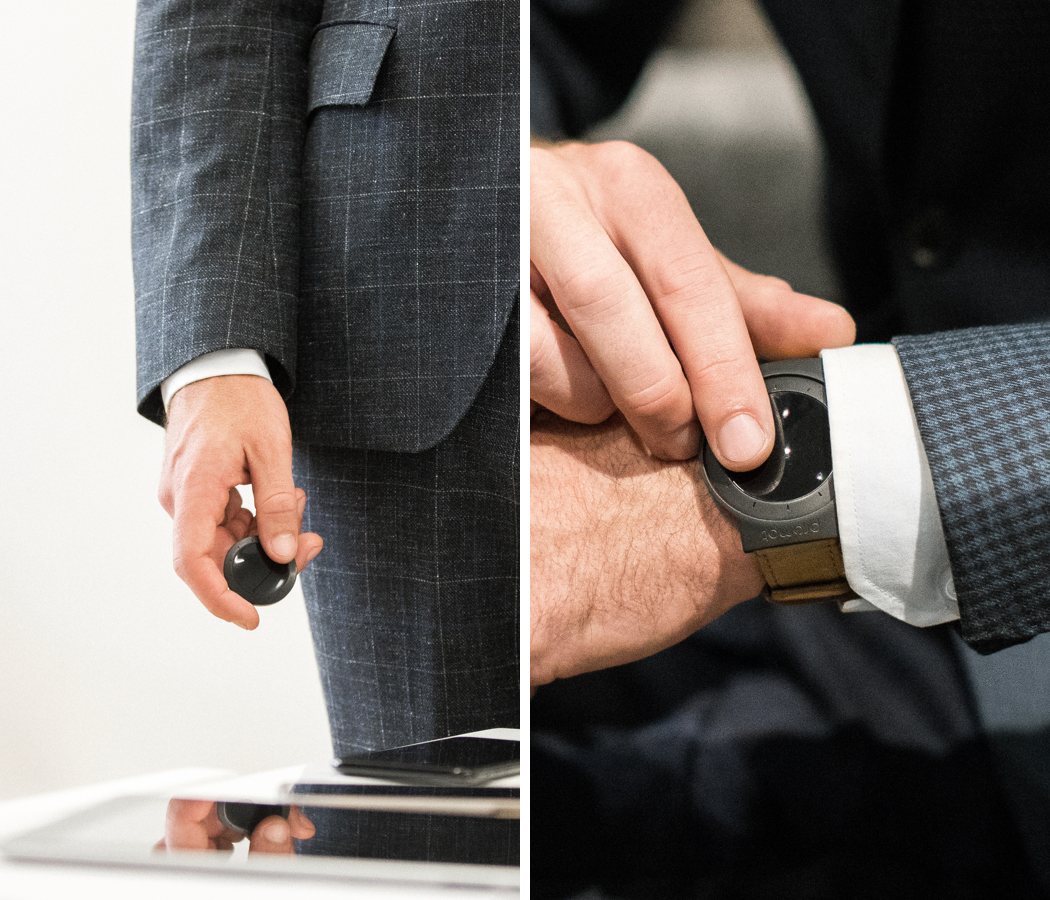 Wrist watch，Minimalism，led，Tactile dial，Vibration，