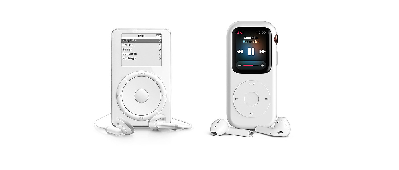 Wrist watch，apple，concept，