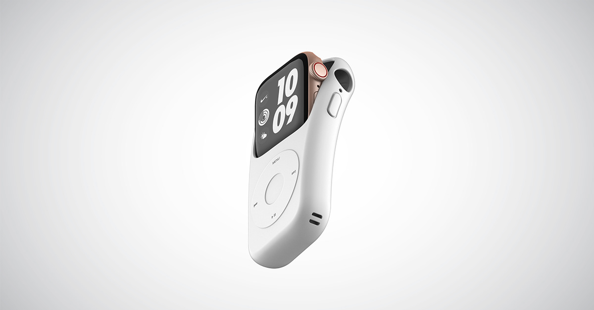 Wrist watch，apple，concept，