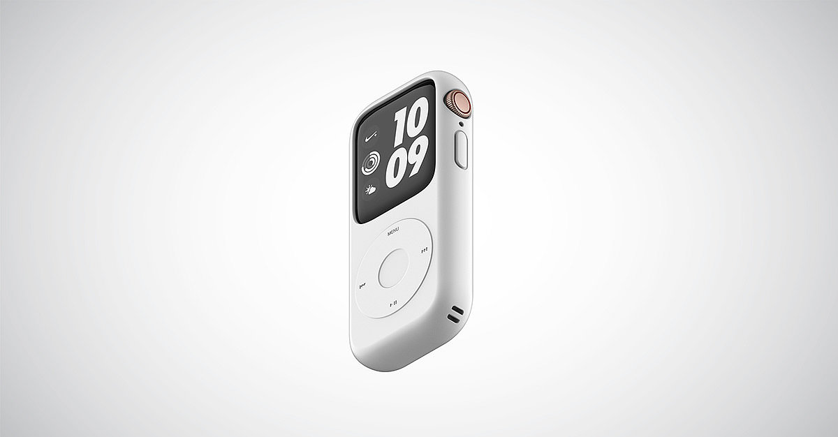 Wrist watch，apple，concept，