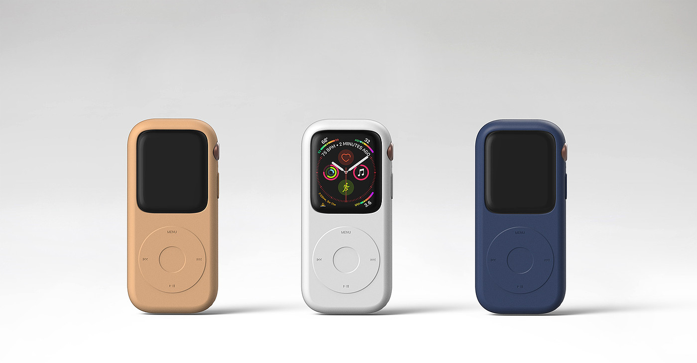 Wrist watch，apple，concept，
