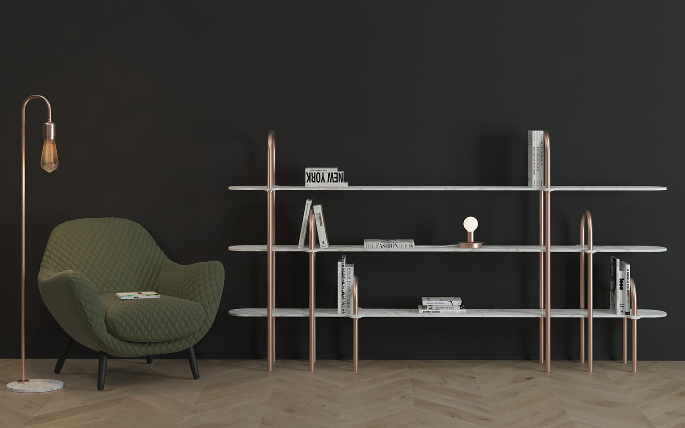 Shelf，Marble，neat，modern，fashion，