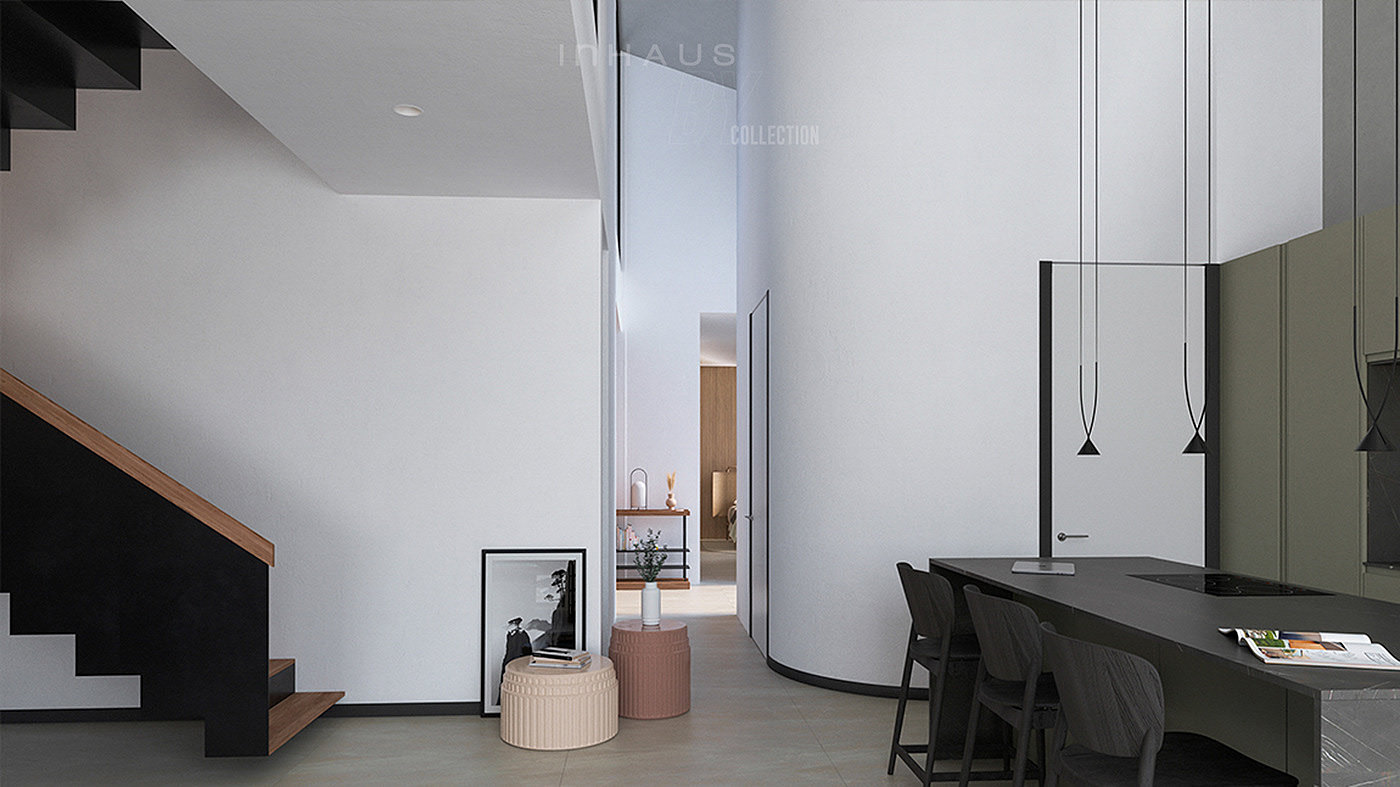 Architecture，interaction，Mediterranean style，Interior design，YNH1，