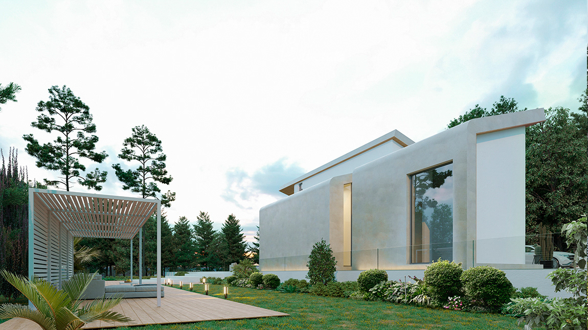 Architecture，interaction，Mediterranean style，Interior design，YNH1，