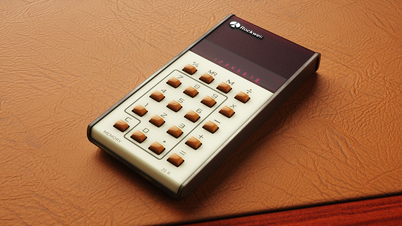 Calculator，Rockwell，modeling，Render，rhino，