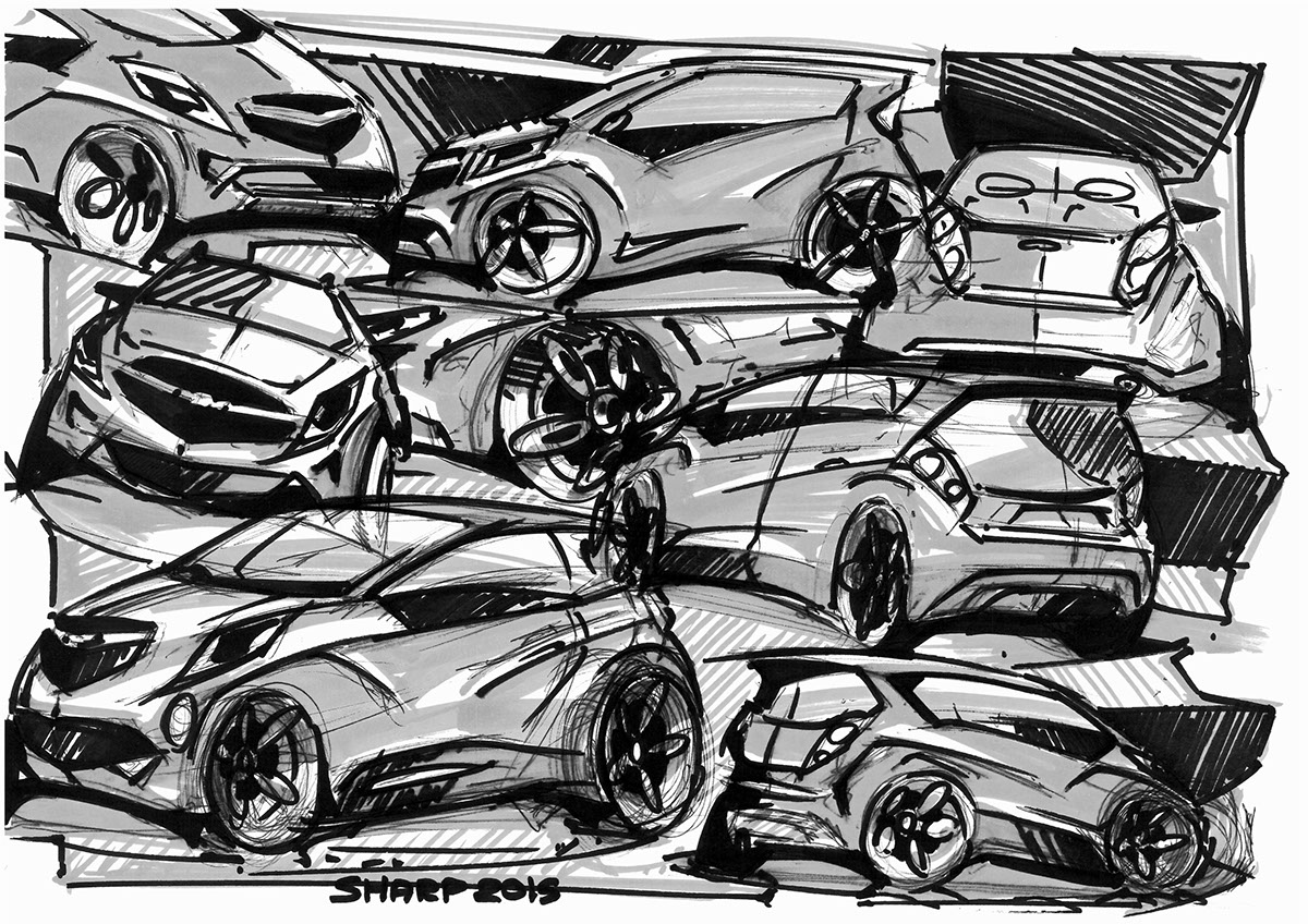 Concept Car，sketch，Car sketch，