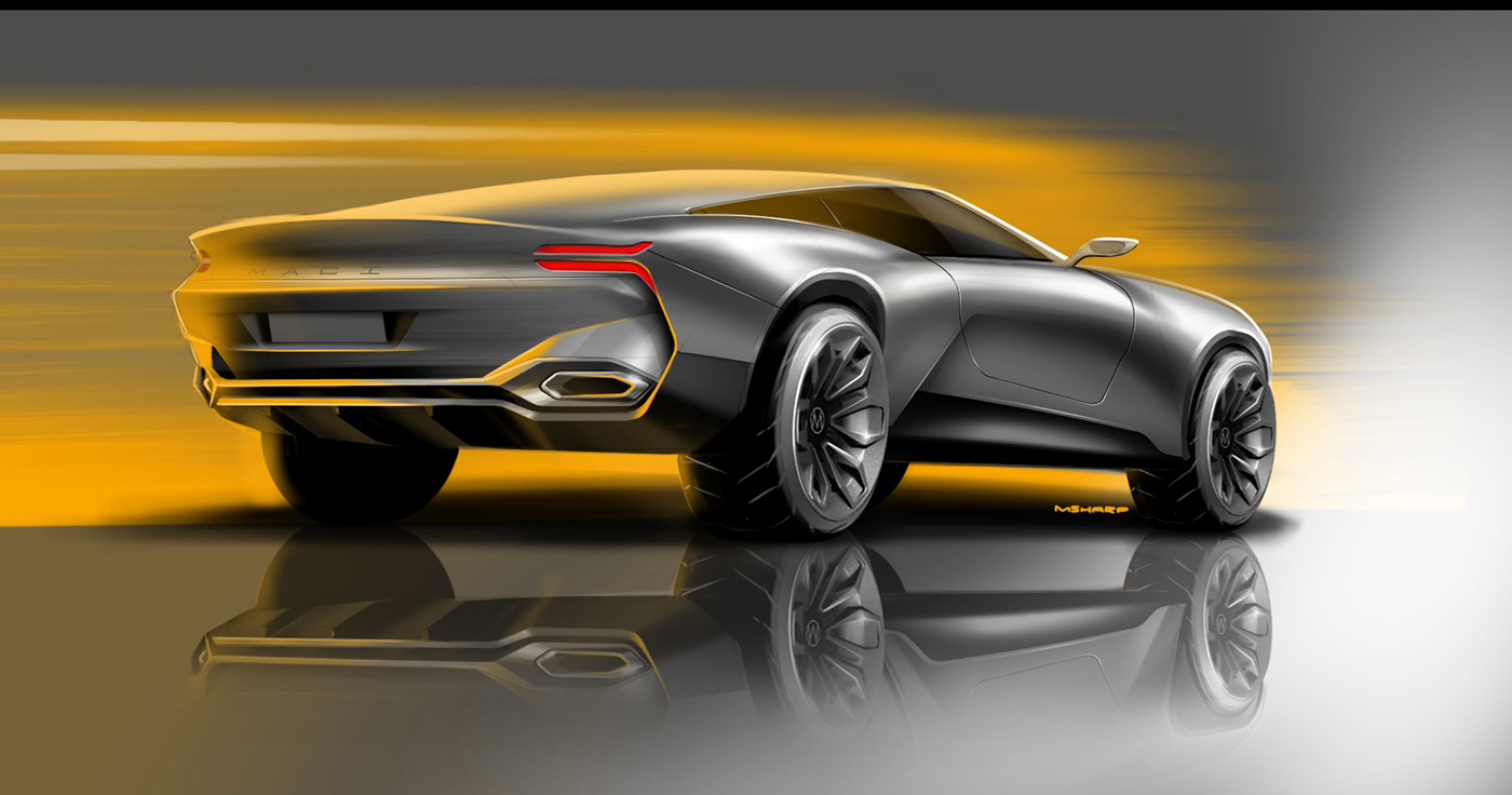 Concept Car，sketch，Car sketch，
