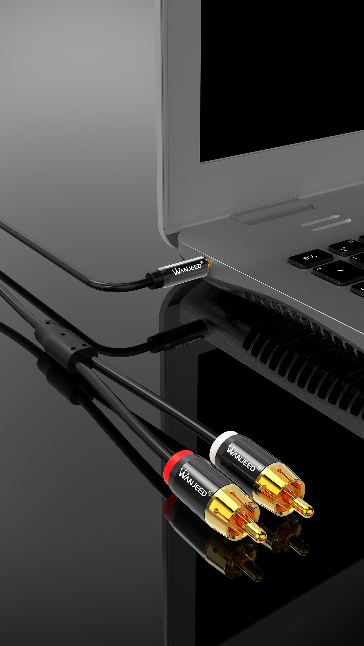 Line，Audio cable，Render，keyshot，