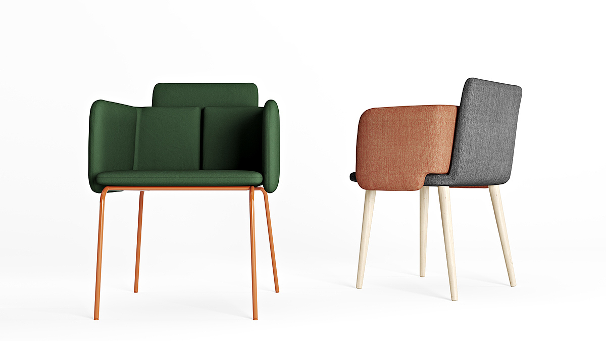 furniture design ，chair，product design，twins，