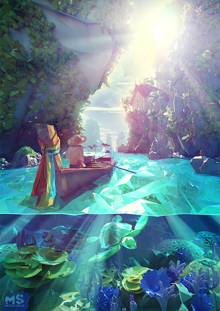 Oligomeric world，Illustration，