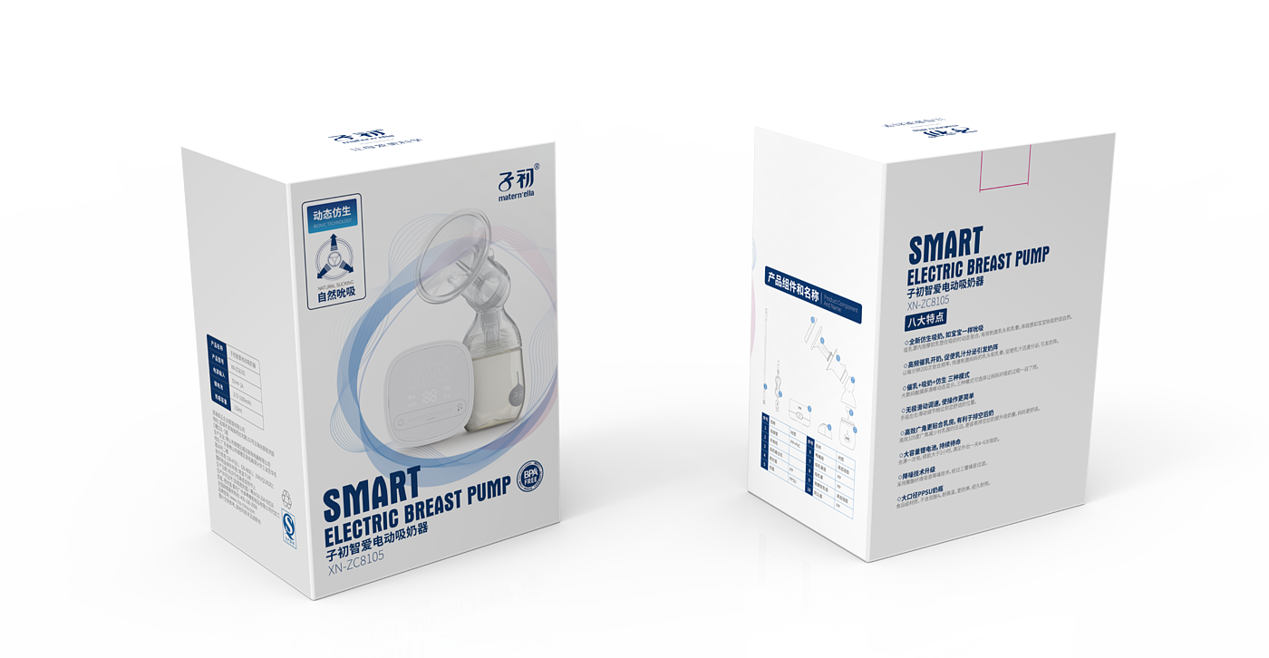 Breast pump, air pump, mother and baby products, milk bottle, silica gel, mother and baby，
