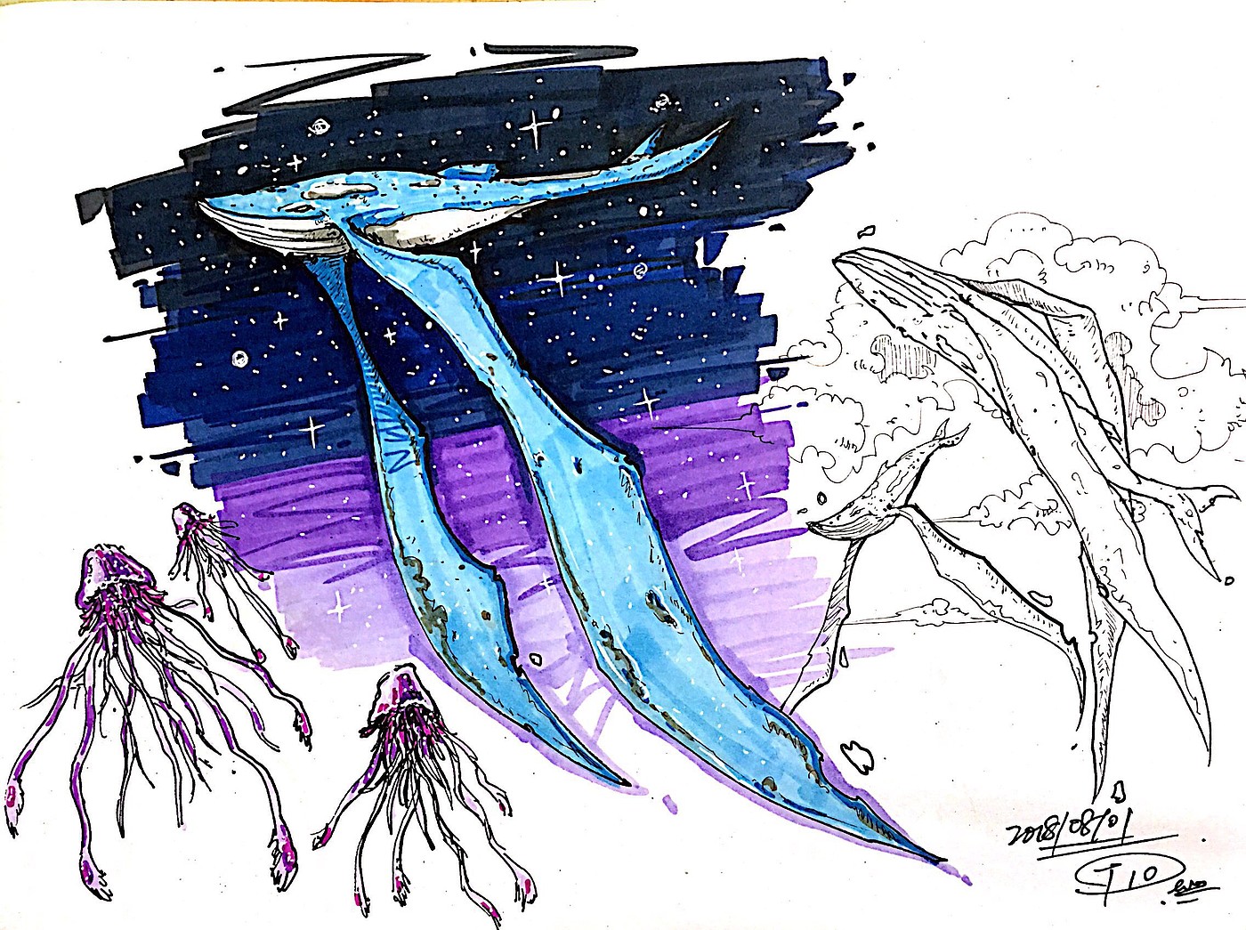 Teng Yilin，Designer's hand-painted book，Illustration design，Pursue dream Jiangnan Design Postgraduate Entrance Examination，