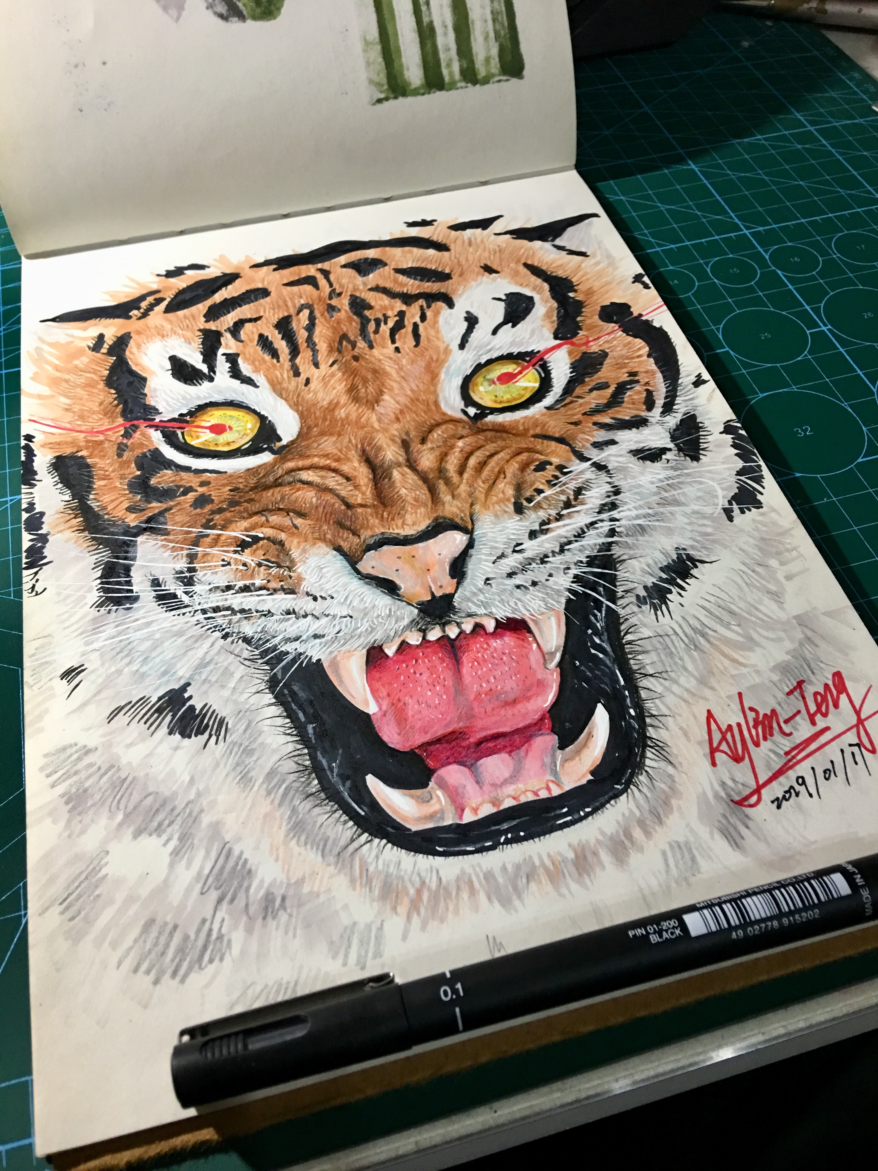 Teng Yilin，Designer's hand-painted book，Illustration，Pursue dream Jiangnan Design Postgraduate Entrance Examination，