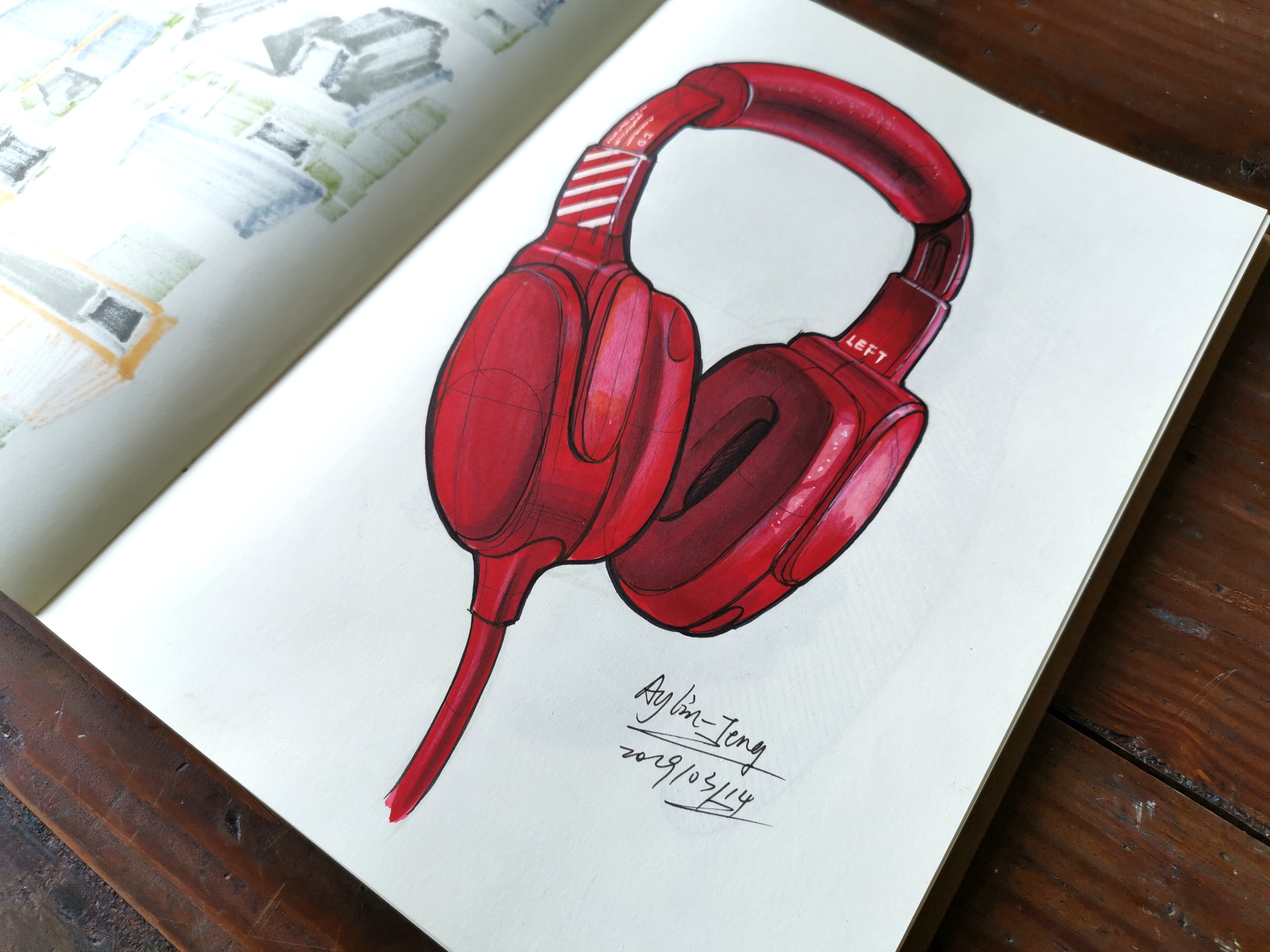 Teng Yilin，Postgraduate entrance examination for industrial product design，Hand drawn industrial product design，Designer's hand-painted book，Pursue dream Jiangnan Design Postgraduate Entrance Examination，