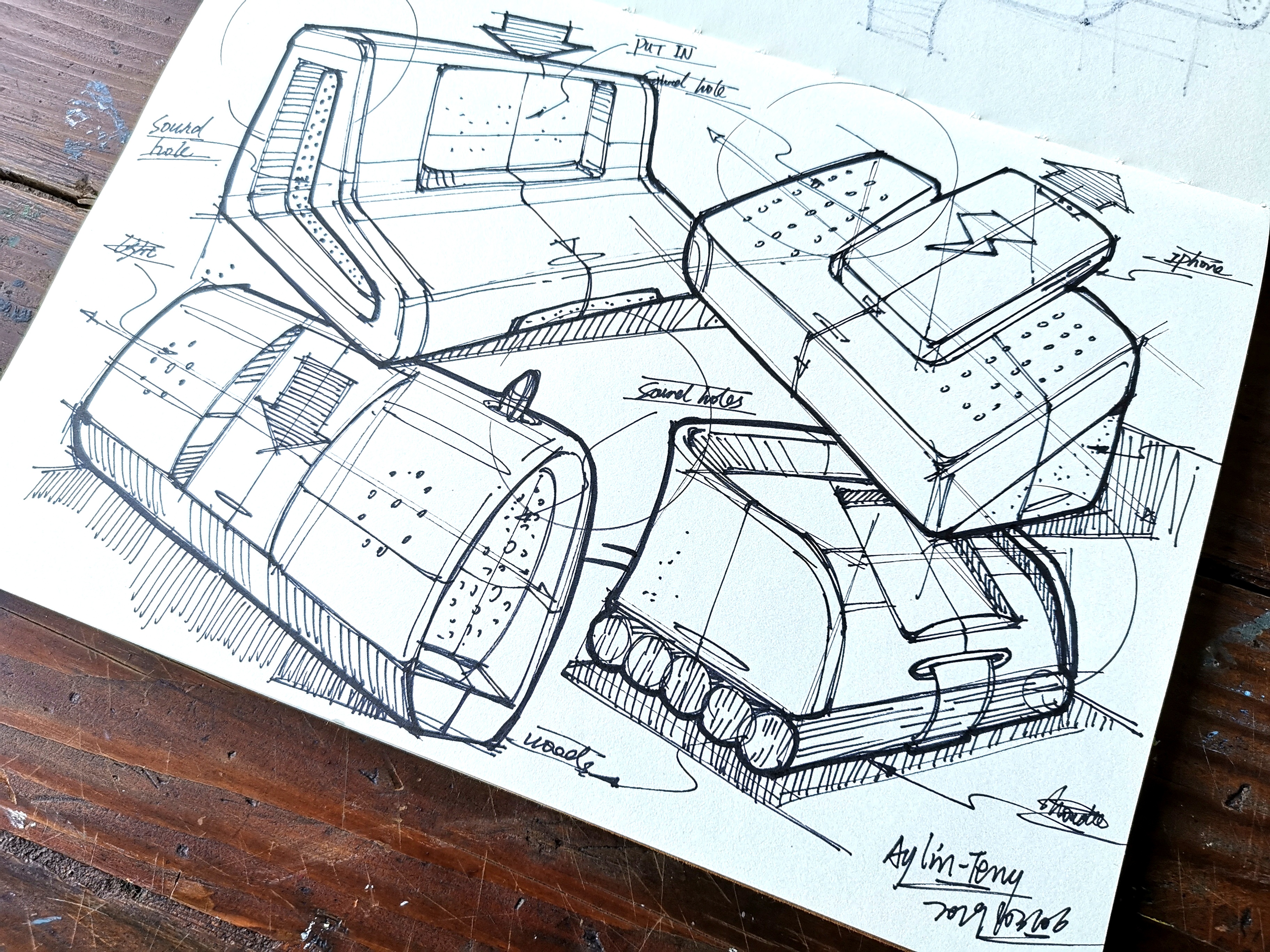 Teng Yilin，Postgraduate entrance examination for industrial product design，Hand drawn industrial product design，Designer's hand-painted book，Pursue dream Jiangnan Design Postgraduate Entrance Examination，