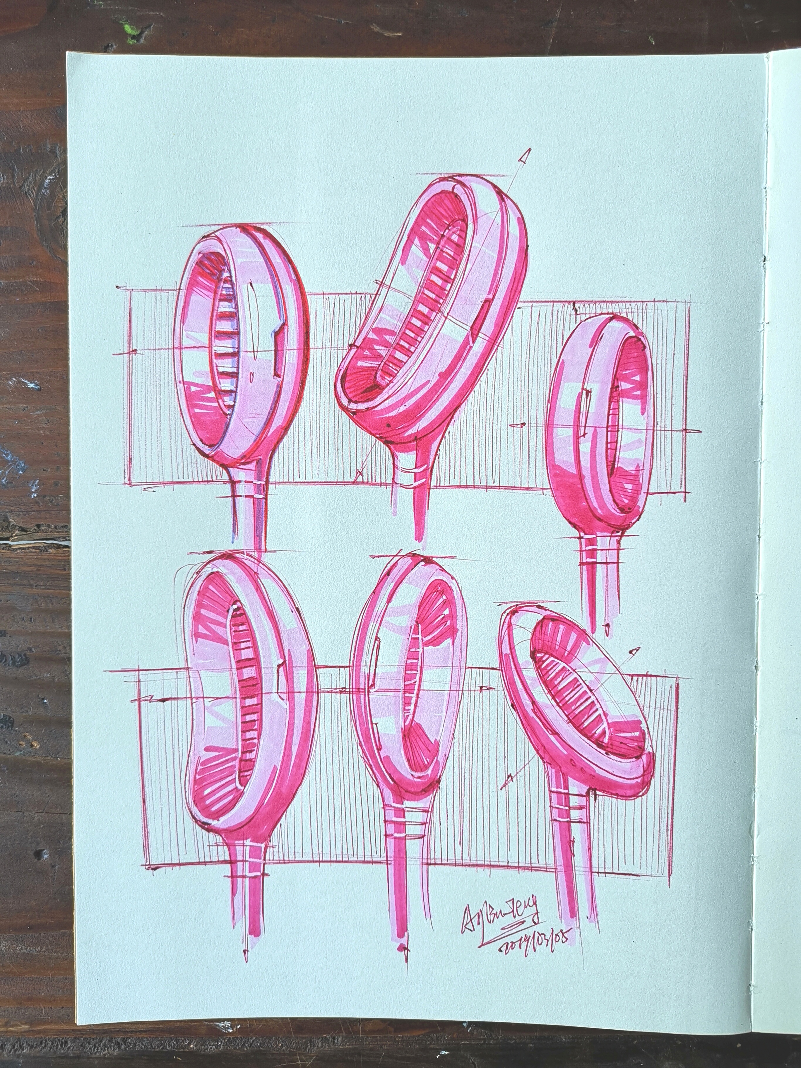 Teng Yilin，Postgraduate entrance examination for industrial product design，Hand drawn industrial product design，Designer's hand-painted book，Pursue dream Jiangnan Design Postgraduate Entrance Examination，