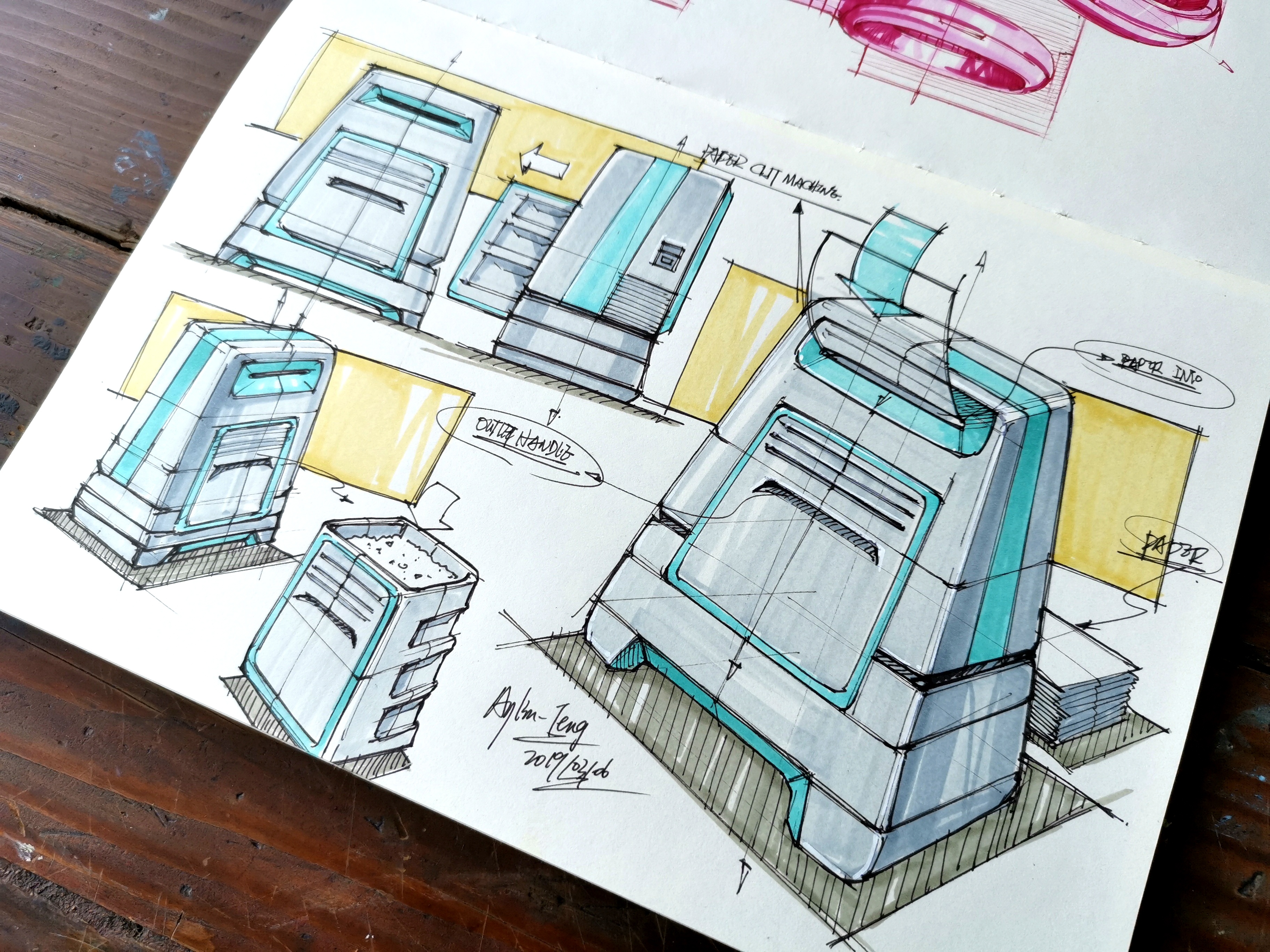 Teng Yilin，Postgraduate entrance examination for industrial product design，Hand drawn industrial product design，Designer's hand-painted book，Pursue dream Jiangnan Design Postgraduate Entrance Examination，