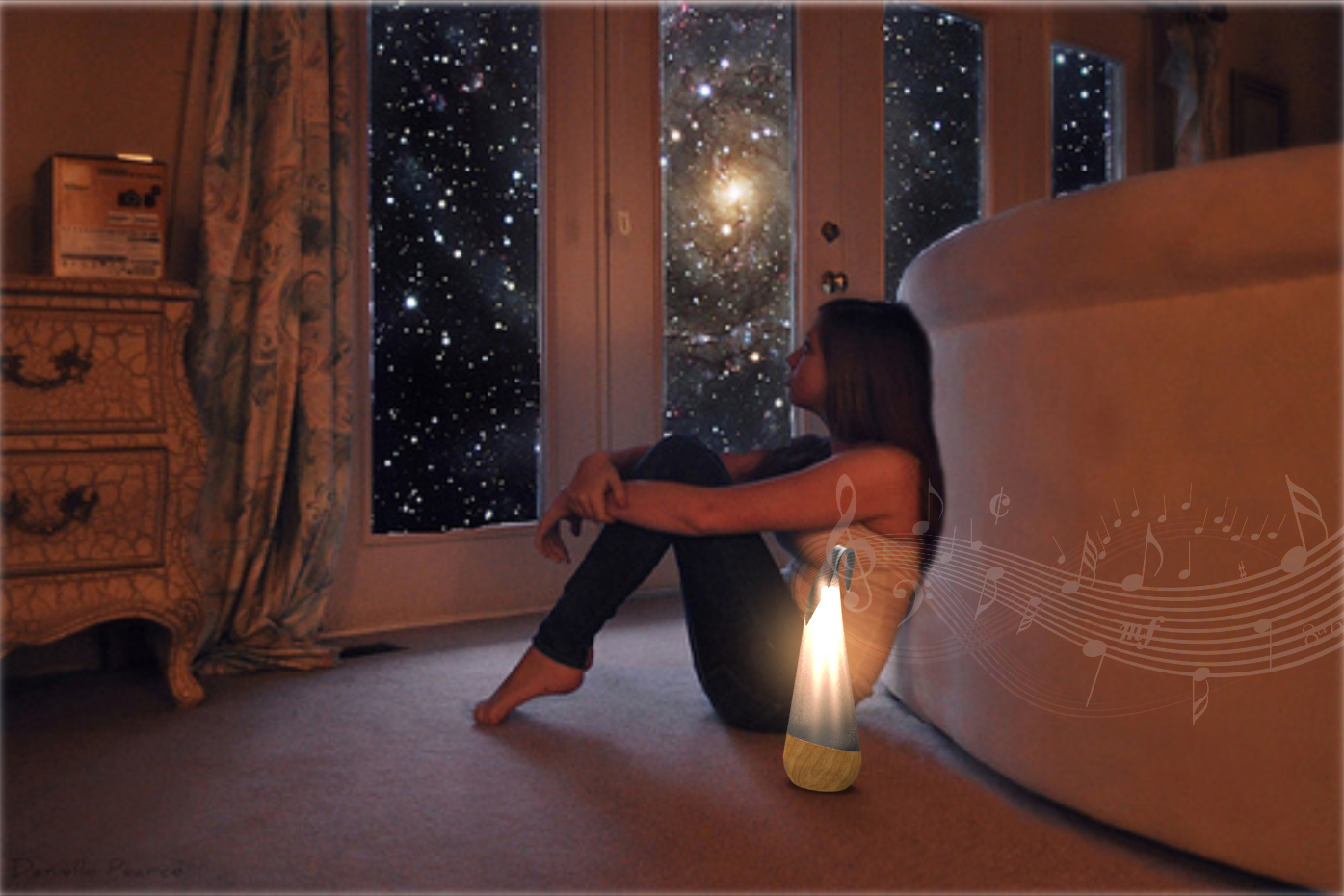 Decoration, life, solar energy, music, lights，