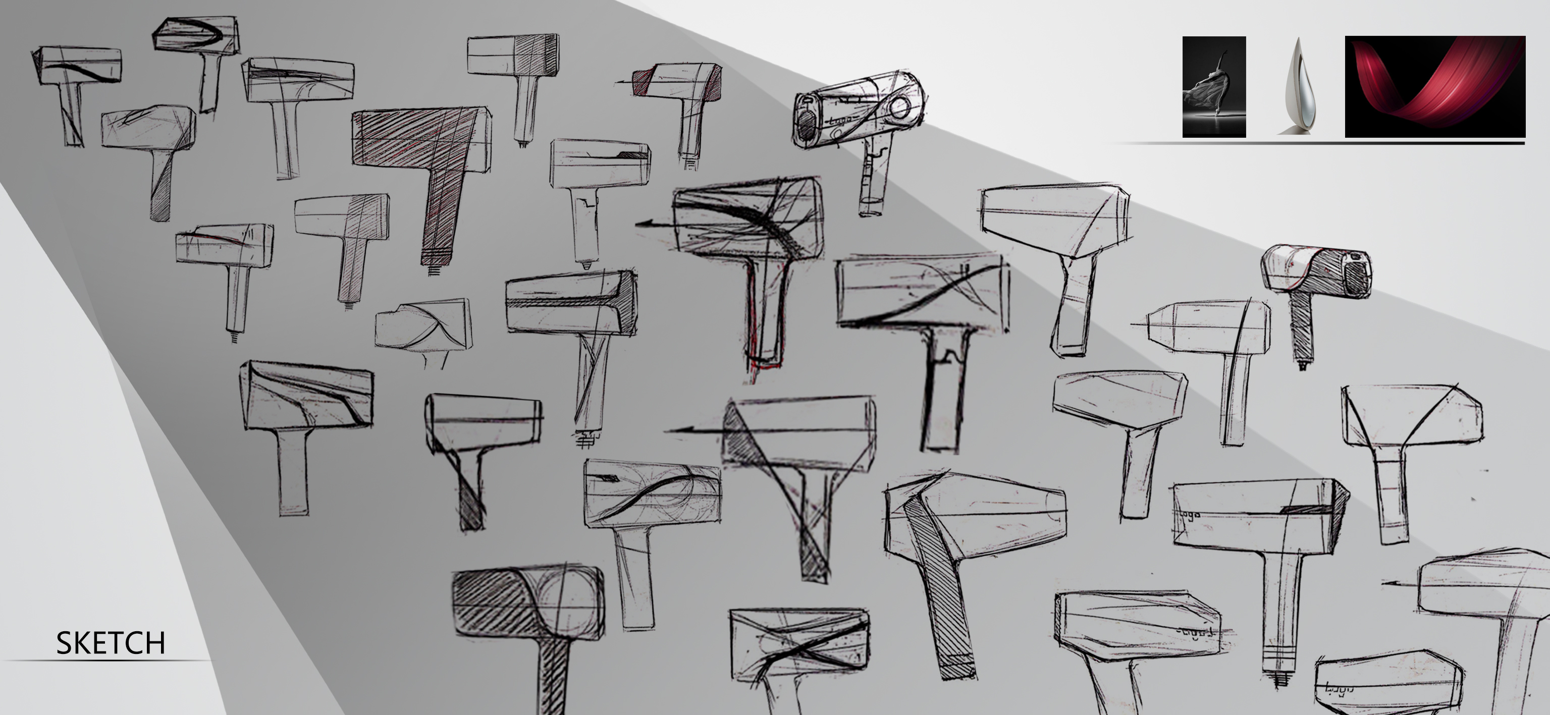 Small，hair drier，Simplicity，