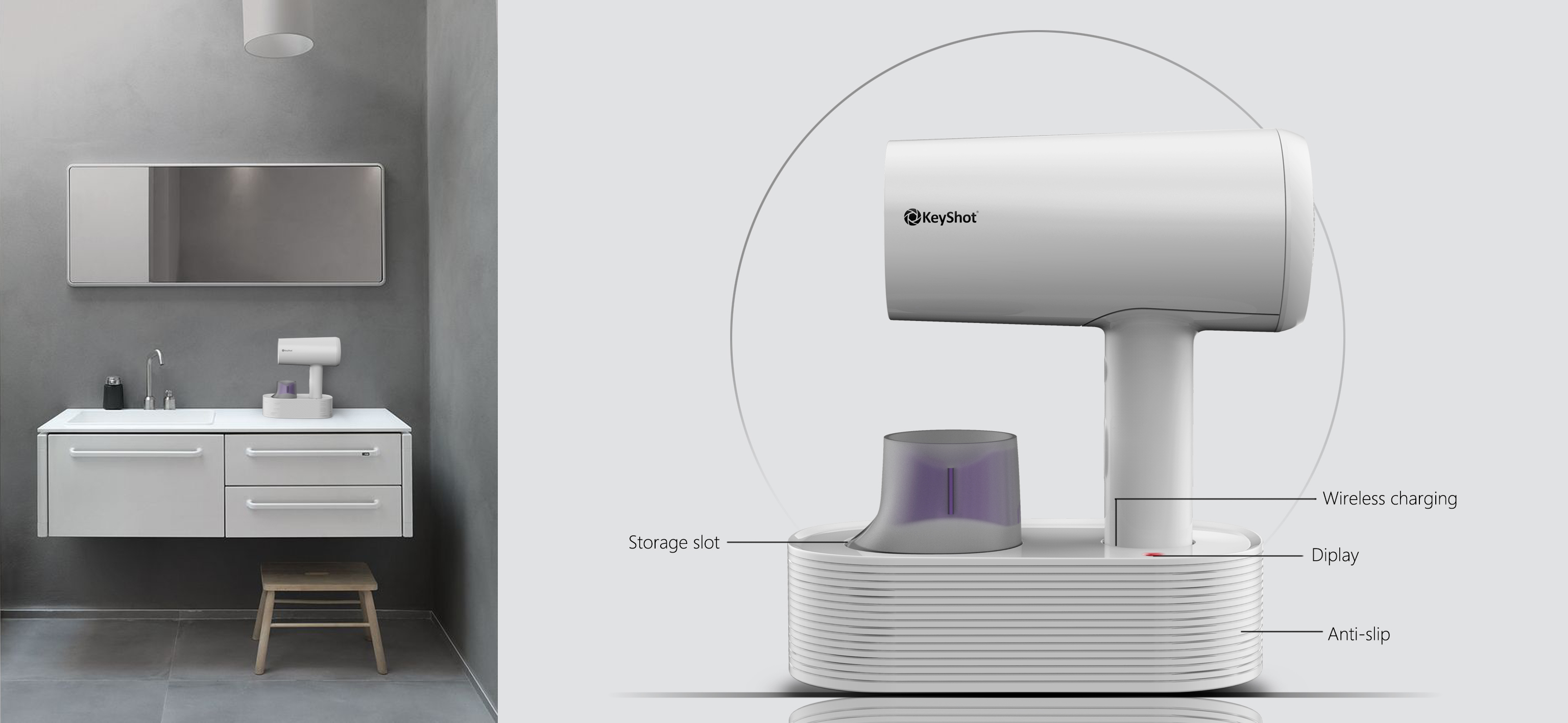 Small，hair drier，Simplicity，