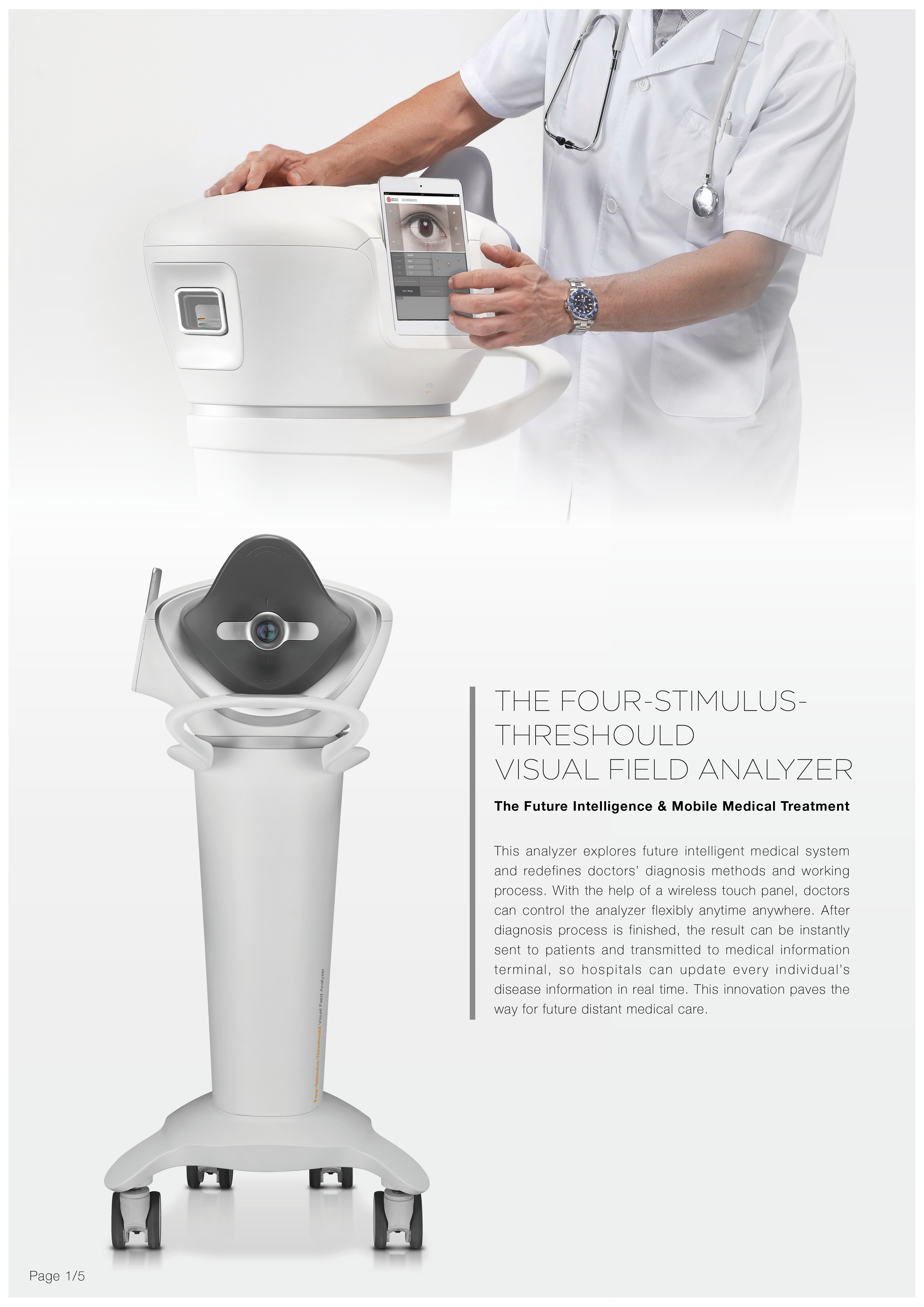 Four point threshold perimetry，
