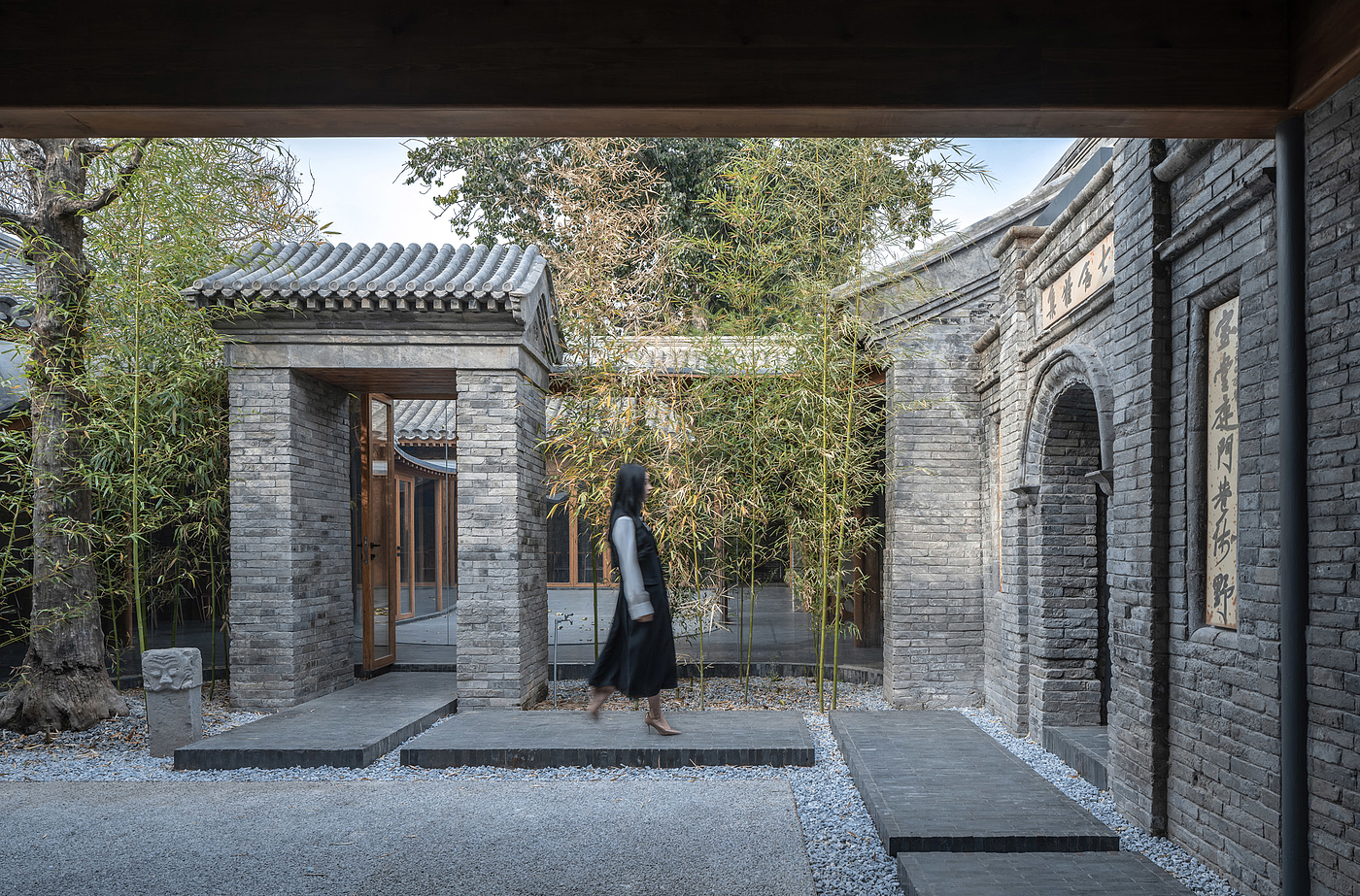 Courtyard Dwellings，Glass，screen，Corridor，