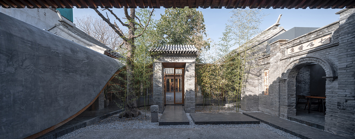 Courtyard Dwellings，Glass，screen，Corridor，