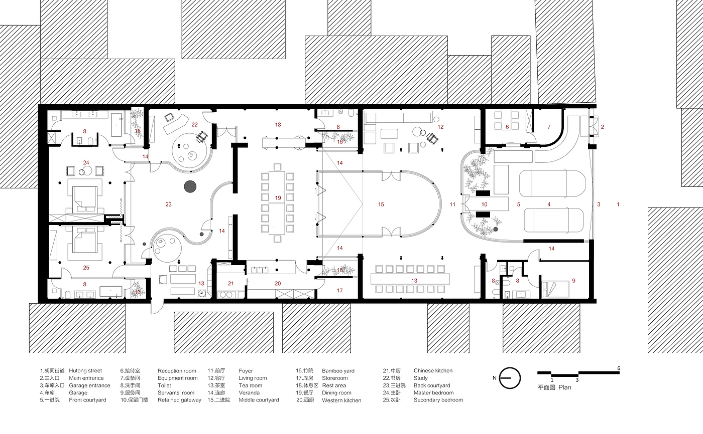 Courtyard Dwellings，Glass，screen，Corridor，