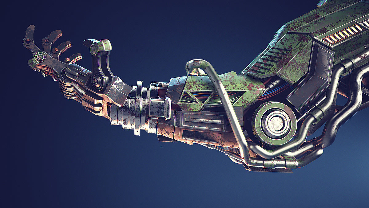 industrial design，Mechanics，Arm，3dmax，