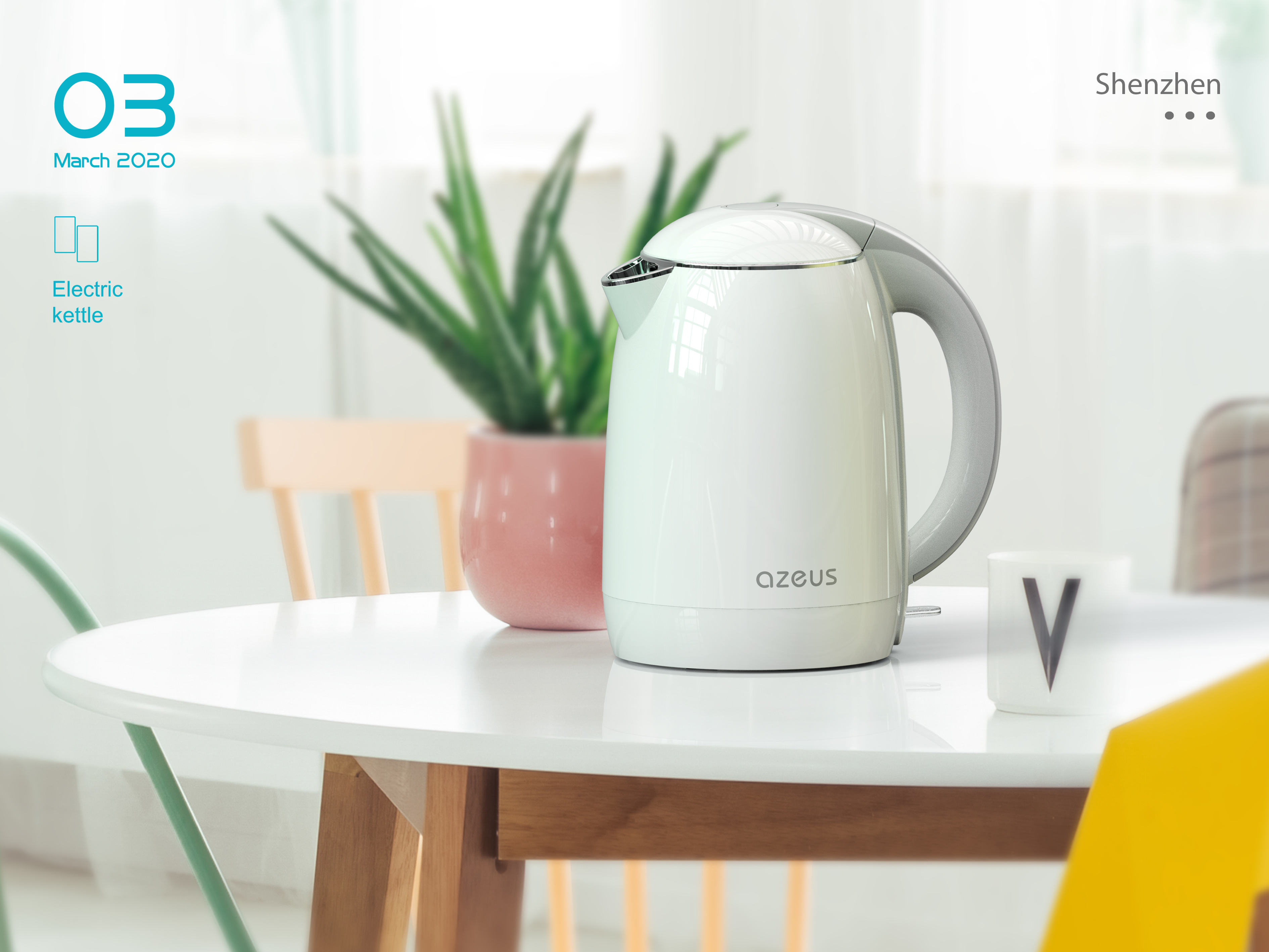 Amazon，Render，kettle，design sketch，Small scene，