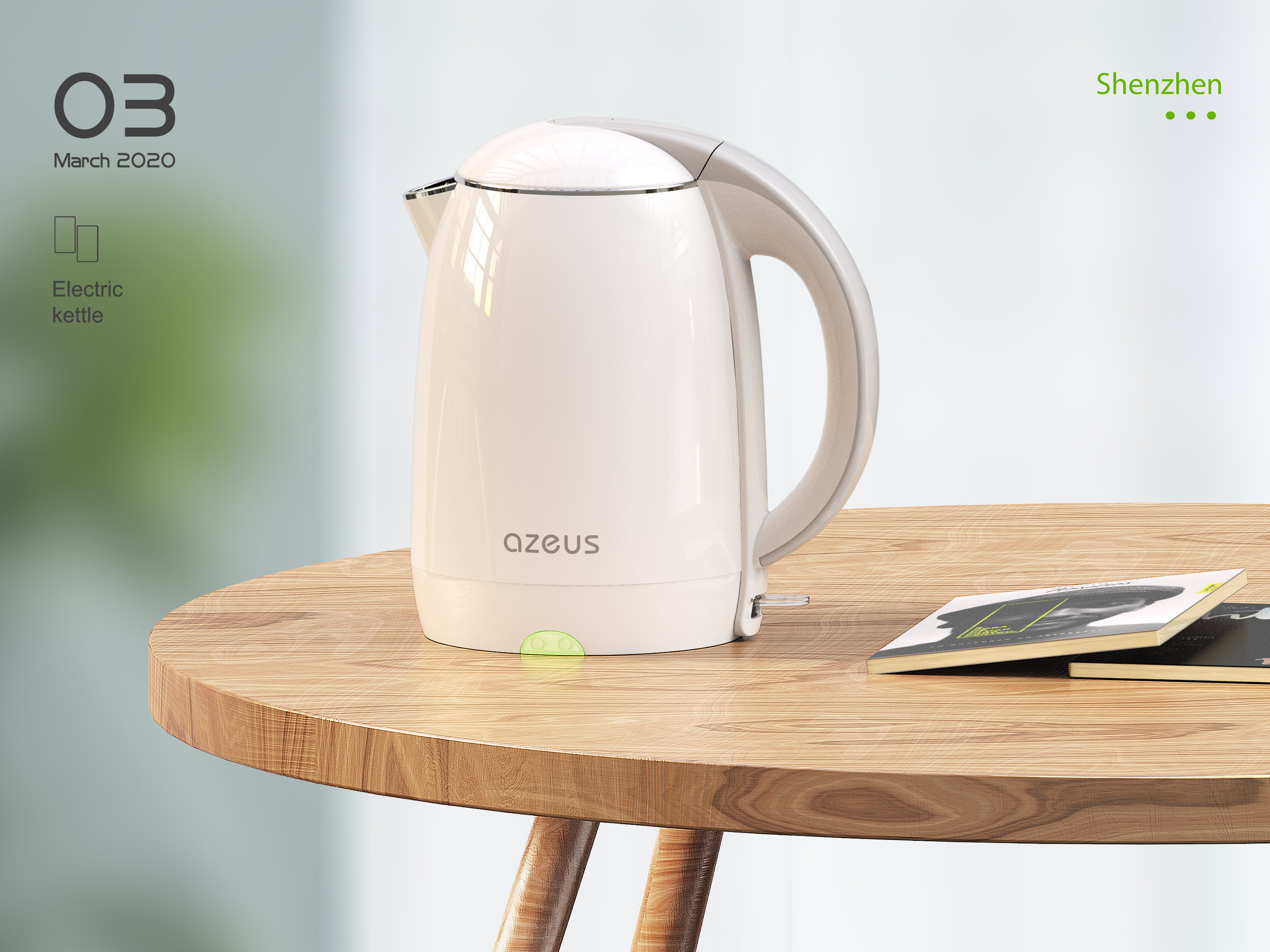 Amazon，Render，kettle，design sketch，Small scene，